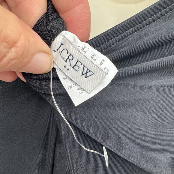 J Crew Factory 1 one Piece V Neck Halter Swimsuit Size medium Lined bathing suit - Picture 7 of 9